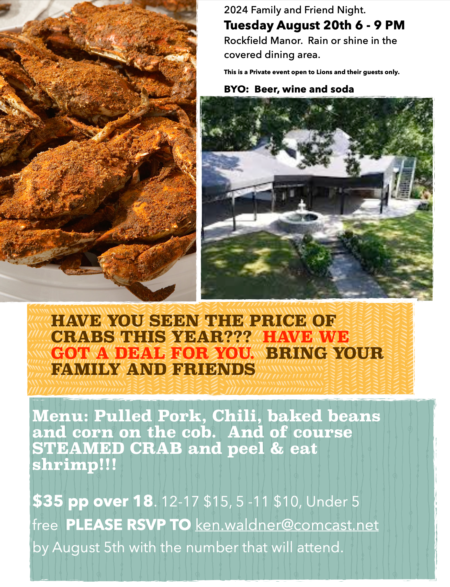 Lions Crab Feast 2024